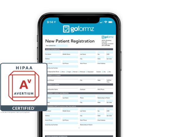 GoFormz HIPAA Secure Mobile Forms