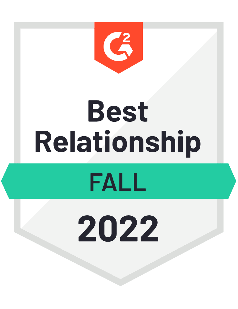 g2 badge for Mobile Forms Best Relationship