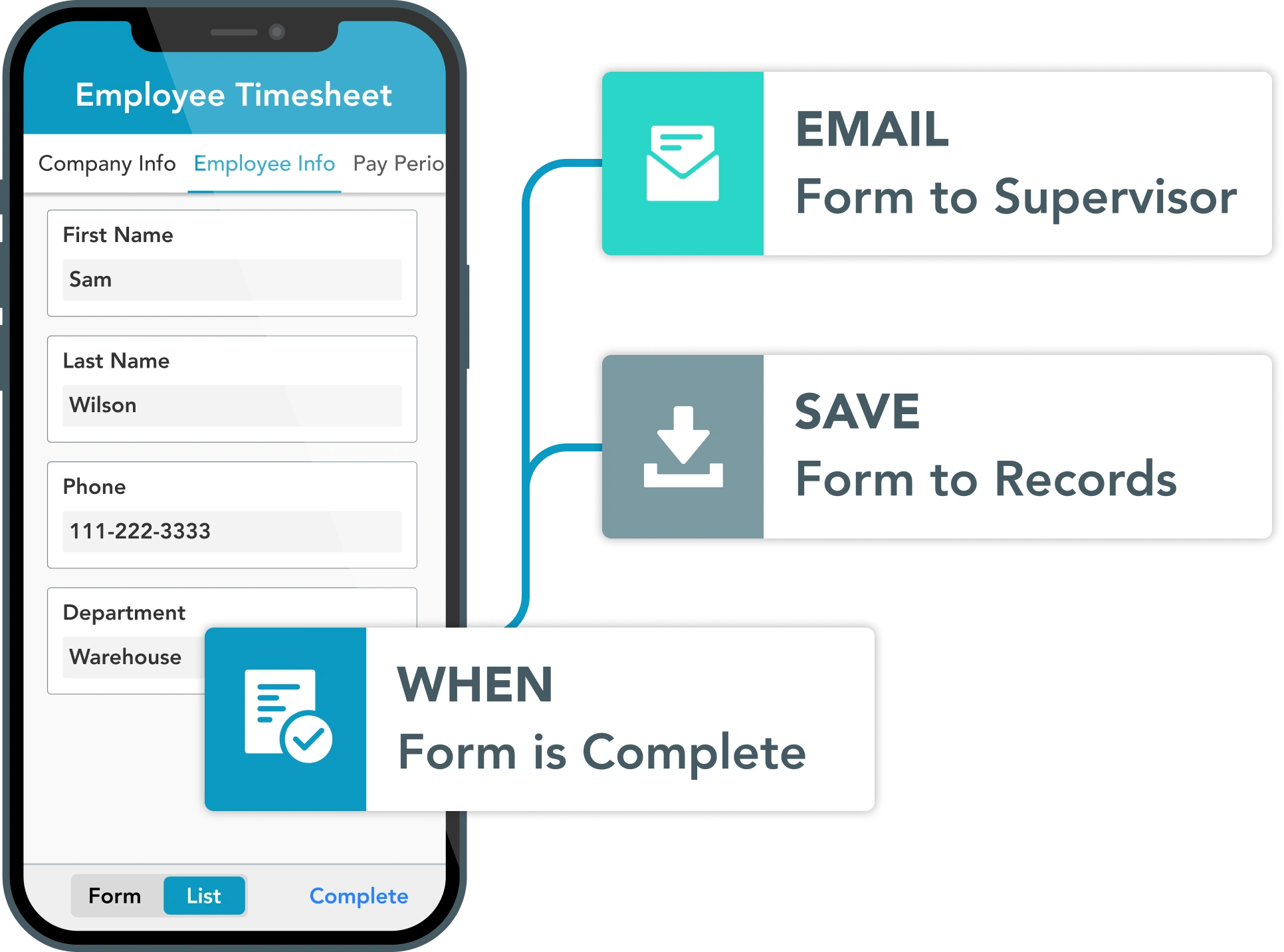 Add visual fields and logic to your digital fire safety forms