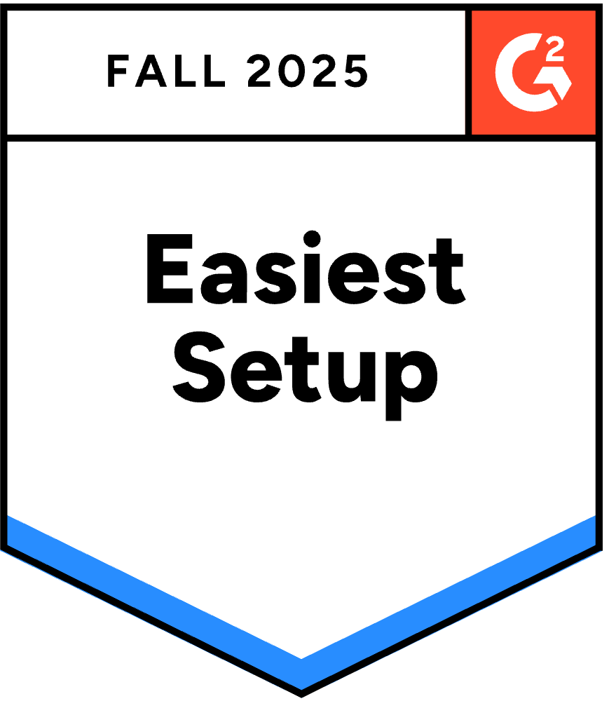 g2 badge for Quality of Support