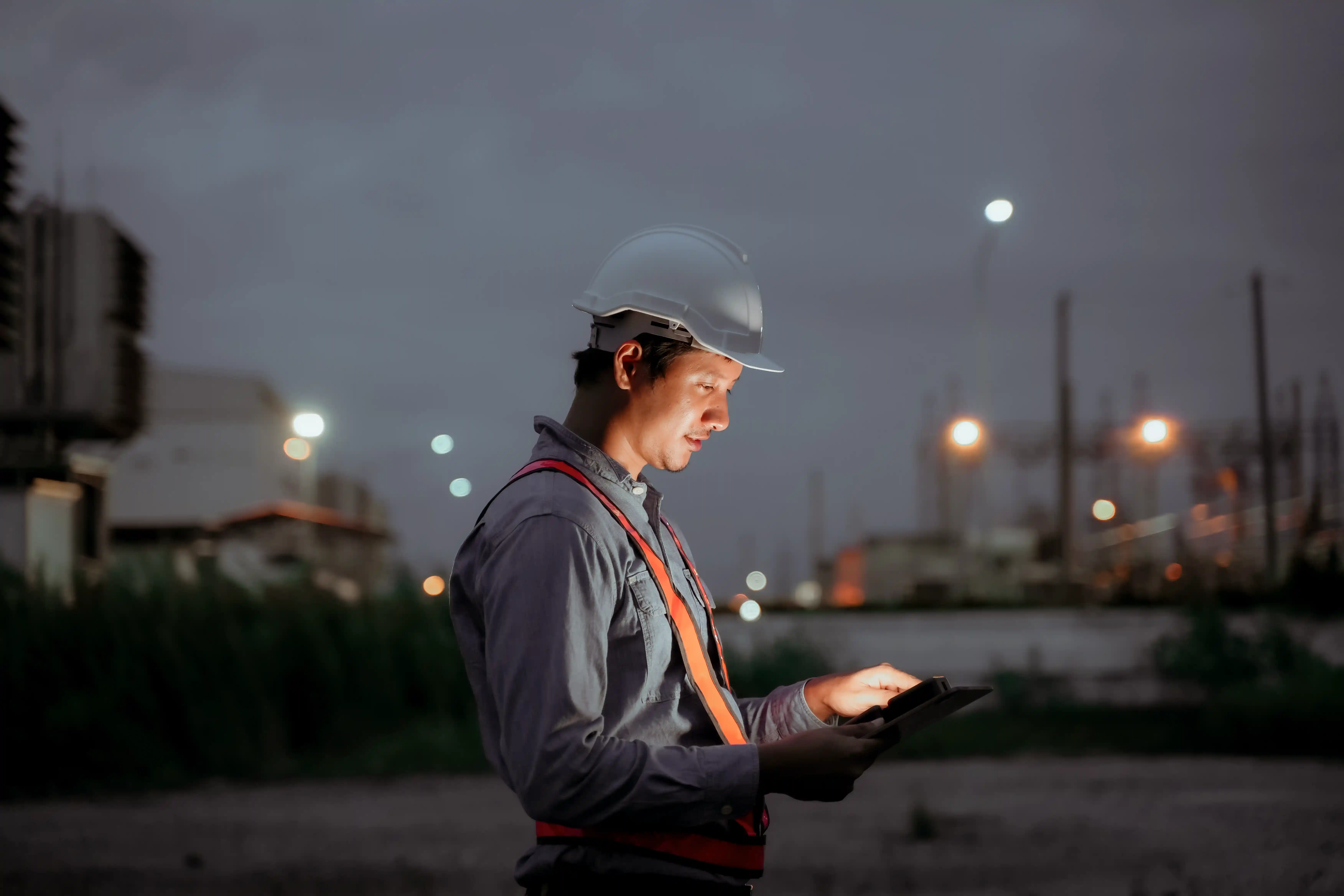 field worker capturing structured data on a mobile device for AI and analytics pipelines